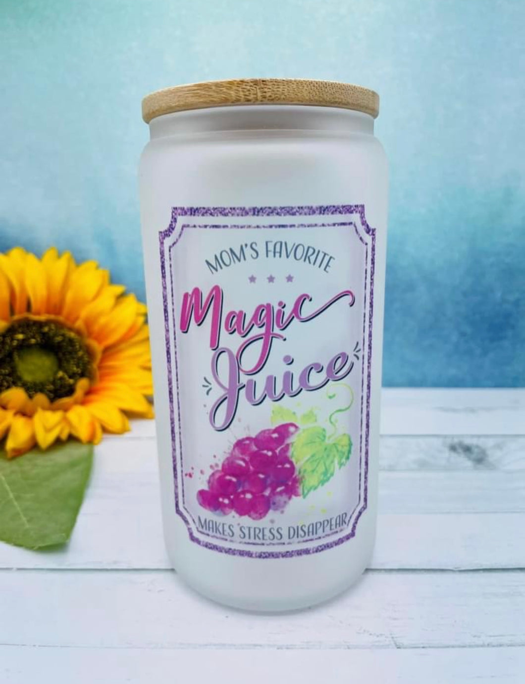 Magic juice soda glass