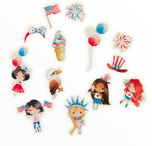 Load image into Gallery viewer, All American Girl Stickers (Set of 13)
