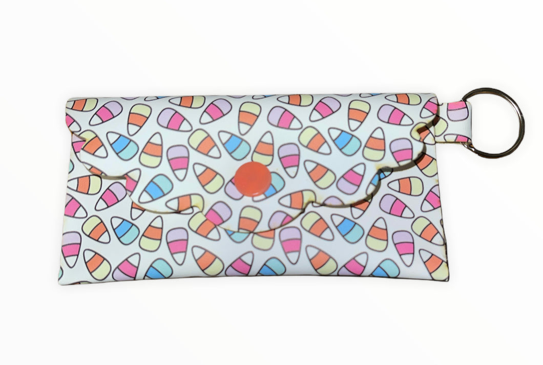 Pastel Candy Corn Coin & Card Wallet